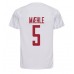 Cheap Denmark Joakim Maehle #5 Away Football Shirt World Cup 2022 Short Sleeve